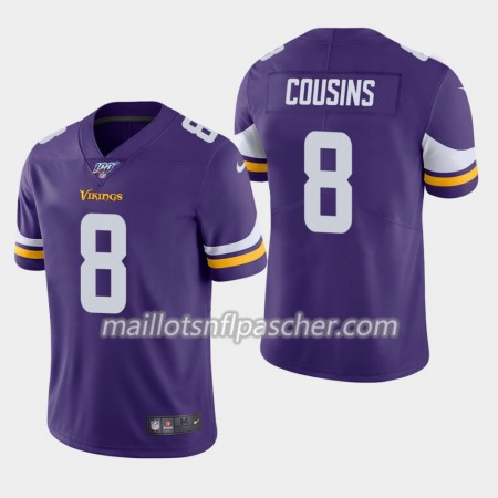 Maillot Minnesota Vikings Kirk Cousins 8 Nike Violet I 100th - Homme